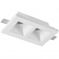 Γύψινο Σποτ Ορθογώνιο Διπλό Χωνευτό για Σποτ GU10 21-11012